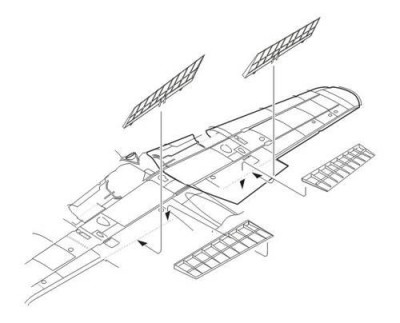 CMK 5037 A6M5 Zero - wing flaps set for TAM 1/32