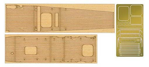 Hasegawa 72152-4 Набор для WOODEN DECK FOR 49227-1 AIRCRAFT CARRIER AKAGI (HASEGAWA) 1/700