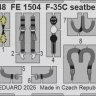 Eduard FE1504 F-35C seatbelts STEEL (TAM) 1/48