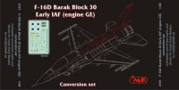 CMK 4191 F-16D Barak Block 30 Early IAF(engine GE) conversion set for Hasegawa kit 1/48
