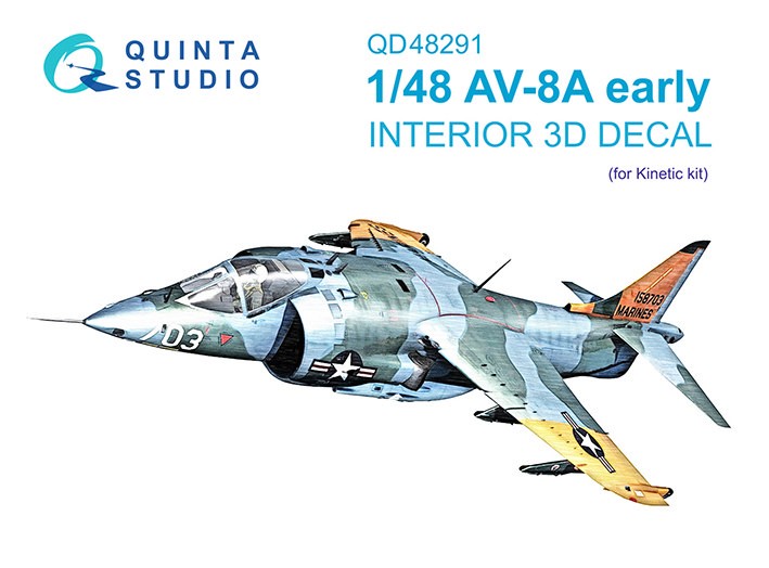 Quinta studio QD48291 AV-8A Early (Kinetic) 1/48