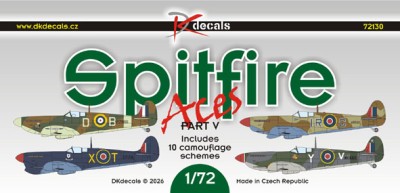 Dk Decals 72130 Spitfire Aces (10x camo) Part V. 1/72