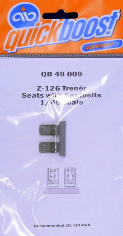QuickBoost QB49009 Z-126 Trener seats with seatbelts (EDU) 1/48