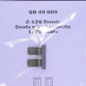 Quickboost QB49 009 Z-126 Trener seats with seatbelts (EDU) 1/48