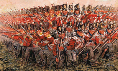 Italeri 06095 Солдаты British Infantry 1815. 1/72