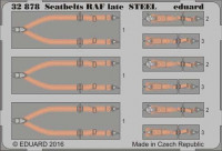 Eduard 32878 Seatbelts RAF late STEEL 1/32