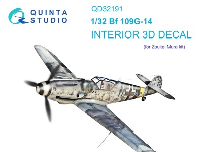 Quinta studio QD32191 Bf 109G-14 (Zoukei Mura SWS) 1/32