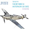 Quinta studio QD32191 Bf 109G-14 (Zoukei Mura SWS) 3D Декаль интерьера кабины 1/32