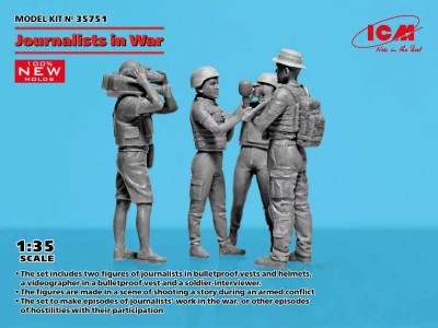 ICM 35751 Journalists in War (4 fig.) 1/35