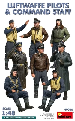 Miniart 49026 Luftwaffe Pilots and Command Staff (8 fig.) 1/48