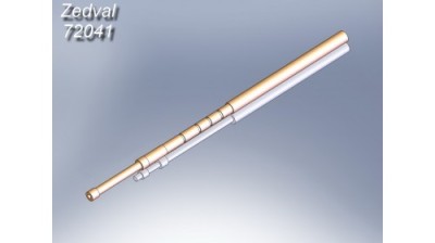 Zedval 72041 7.62 mm machine gun barrel DT 1/72