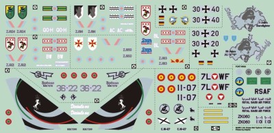 4+ Publications MKD-72006 Publ. Eurofighter colours&amp;markings (1/72 decals)