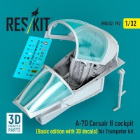 Reskit U32192 A-7D Corsair II cockpit Basic (TRUMP) 1/32