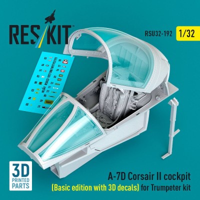 Reskit U32192 A-7D Corsair II cockpit Basic (TRUMP) 1/32
