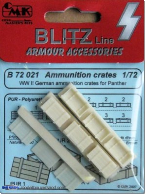 CMK B72021 WW II German ammu. crates for Panther 1/72
