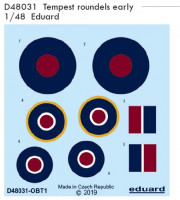Eduard D48031 Decals 1/48 Tempest roundels early