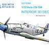 Quinta studio QD72064 Avia CS-199 (Eduard) 3D Декаль интерьера кабины 1/72