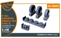 Clear Prop CLPA48091 F-86A weighted wheels type 2 (CL.PROP) 1/48