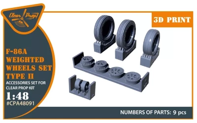 Clear Prop CLPA48091 F-86A weighted wheels type 2 (CL.PROP) 1/48
