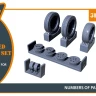 Clear Prop CLPA48091 F-86A weighted wheels type 2 (CL.PROP) 1/48
