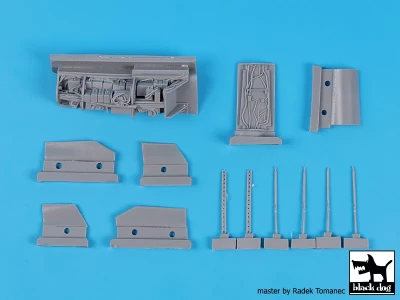 Blackdog A48179 MiG-29 9-12 electronics + spine (GWH) 1/48