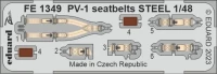 Eduard FE1349 PV-1 seatbelts STEEL (ACAD) 1/48