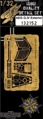 HGW 132152 AEG G.IV - exterior PE set (WNW) 1/32