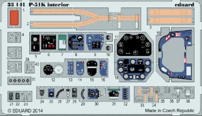 Eduard 33141 P-51K interior S.A. 1/32