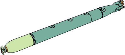 CMK N72025 WW II German Torpedo Type G7e (3 pcs) 1/72
