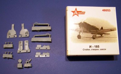 A-resin 48053 И-185 стойки, створки шасси (для модели АРК) 1/48