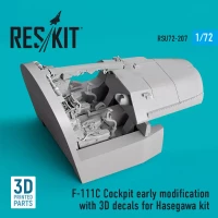Reskit U72207 F-111C Cockpit early modification w/ 3D decal 1/72