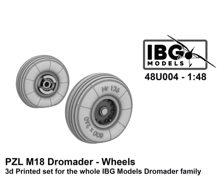 IBG U4804 PZL M18 Dromader - Wheels (IBG) 1/48