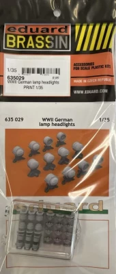 Eduard 635029 BRASSIN WWII German lamp headlights PRINT 1/35