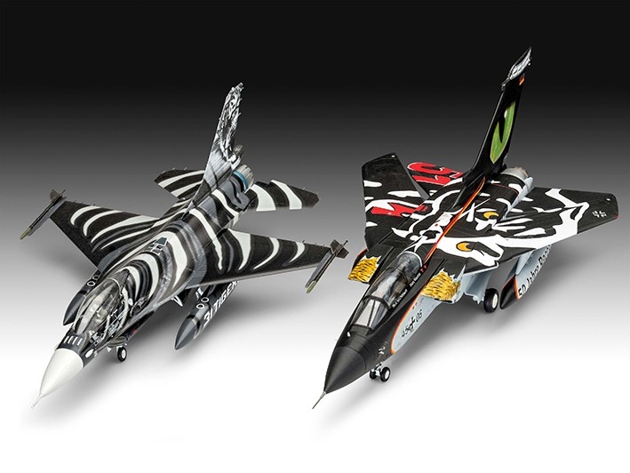 Revell 05671 NATO Tiger Meet 60th AnniversaryGift Set with Lockheed-Martin F-16 and Panavia Tornado 1/72