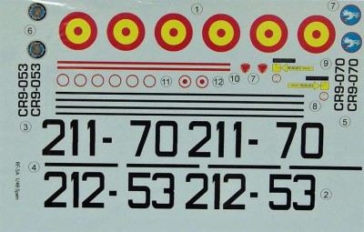 LF Model C4883 Decals RF-5A Freedom Fighter over Spain 1/48