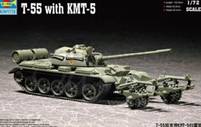 Trumpeter 07283 Танк Т-55 с КМТ-5 1/72