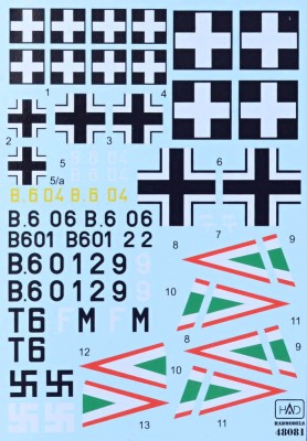HAD 48081 Decal Junkers Ju-87 A-2/B-2 (6x camo) 1/48