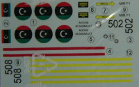 LF Model C7270 Decals Mirage F.1 ED (New Libyan Air Force) 1/72