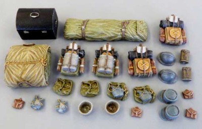 Plus model 4052 1/48 French rucksacks WWI (resin set)