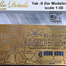 Metallic Details MD4807 Фототравление Як-9 (Modelsvit) 1/48