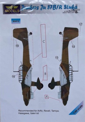 LF Model M4819 Mask Junkers Ju 87B/R Stuka (AIRF/REV/TAM) 1/48