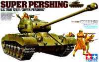 Tamiya 35319 Американский танк T26E4 "Super Pershing" с пятью фигурами (2 танкиста и 3 пехотинца) 1/35