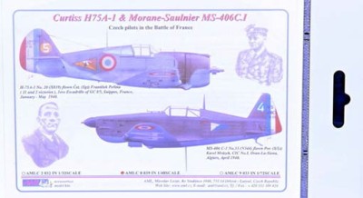 AML AMLC48039 Декали Curtiss H75A-1 &amp; MS-406C.1 1/48