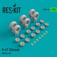 Reskit RS35-0010 H-47 Chinook wheel set (TRUMP) 1/35