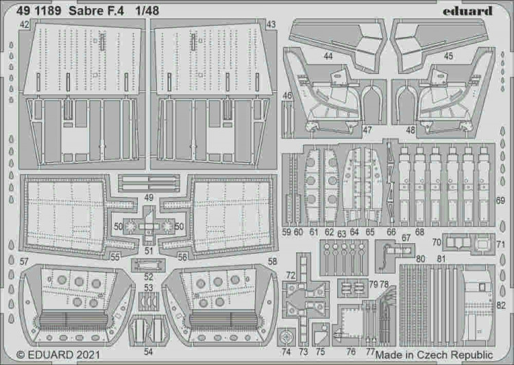 Eduard 491189 Sabre F.4 (AIRF) SET 1/48