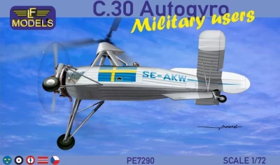 Lf Model P7290 C.30 Autogyro Military users (5x camo) 1/72