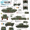 Star Decals 35-C1168 Commonwealth mix - Korean War 1950-53. Churchill Crocodile, Universal Carrier, Cromwell VII, Dingo SC and Jeep 1/35