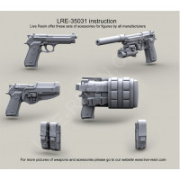 LiveResin LRE35031 US Army M9 pistol 1/35