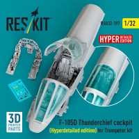 Reskit RSU32-197 F-105D Thunderchief cockpit Hyperdetailed ed. 1/32
