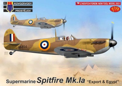 Kovozavody Prostejov 72277 S.Spitfire Mk.Ia 'Export &amp; Egypt' (3x camo) 1/72